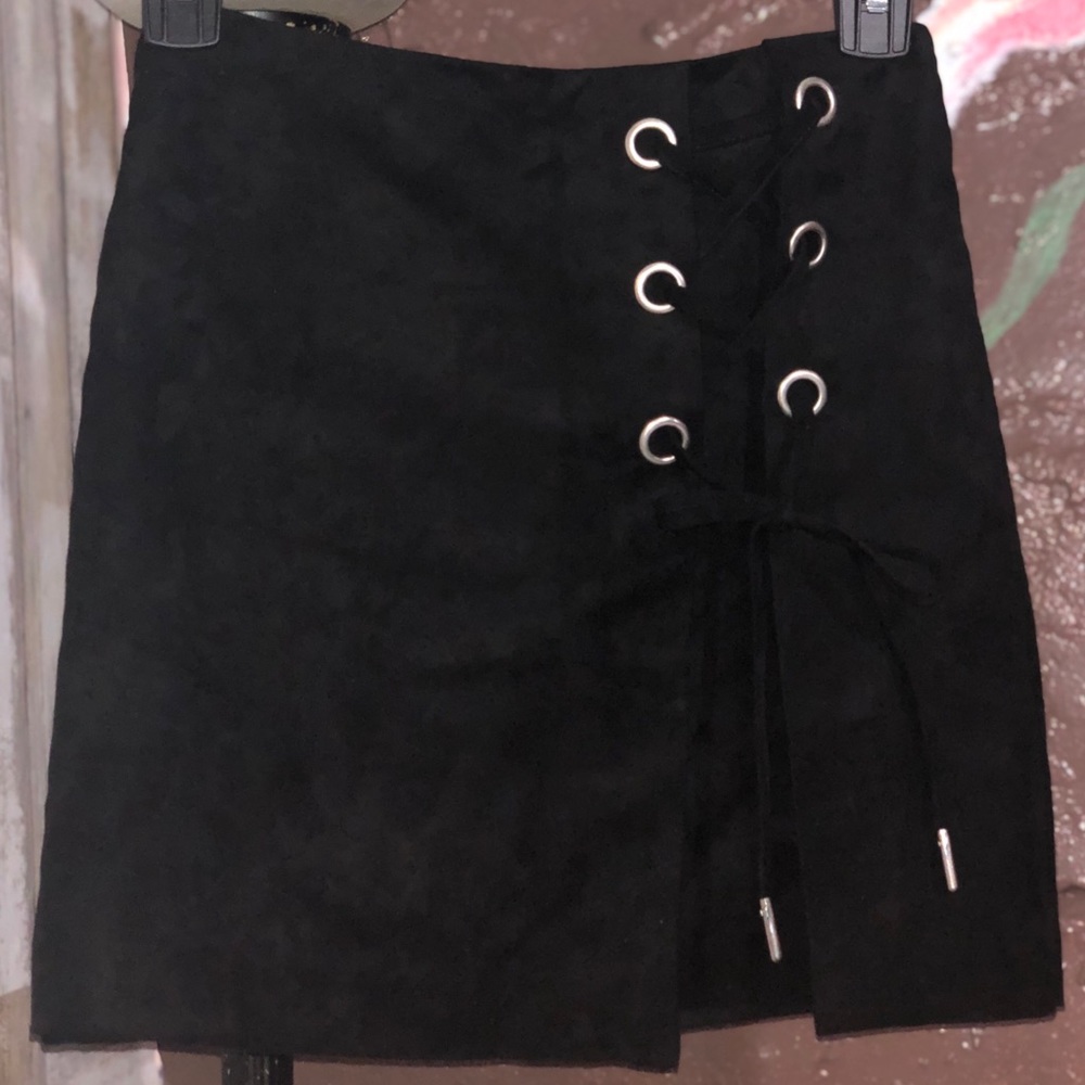Suede Mini Skirt